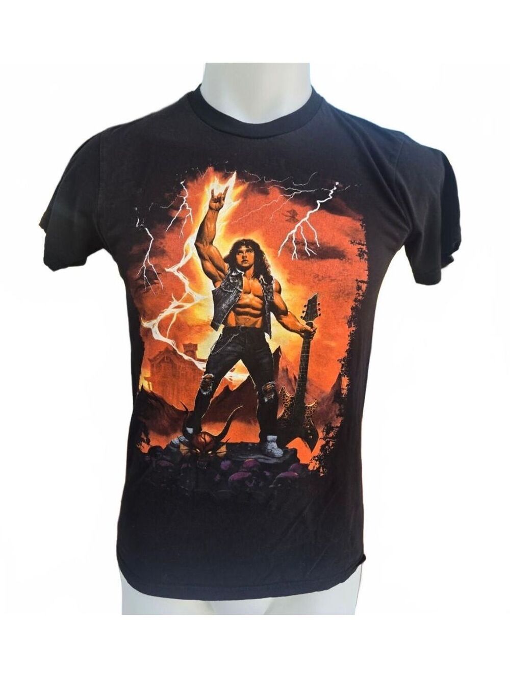 Men's Stranger Things Graphic T-Shirt, Medium, Black Cotton